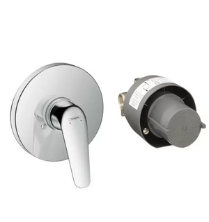 Набор с однорычажным смесителем Novus для душа, скрытый монтаж, хром HANSGROHE 71068000