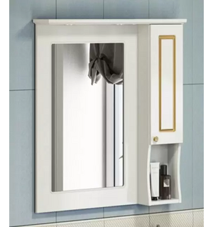 Зеркало-шкаф Палермо-80 патина золото COMFORTY 4143508