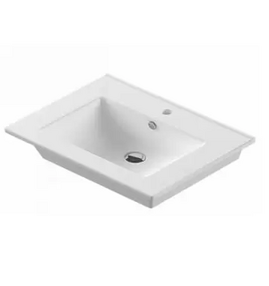 Умывальник Quadro 75 (белый, ВКС) Sanita Lux