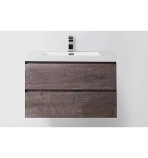 База под раковину подвесная с двумя выкатными ящиками LUCE-900-2C-SO-PT Belbagno