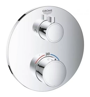 Смеситель д/душа с термостатом GROHTHERM с переключателем (хром) 24076000 GROHE