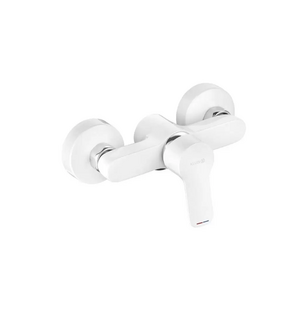 Смеситель для душа PURE EASY однорычажный /25,5х15х10,5/(белый/хром) 378419165 Kludi