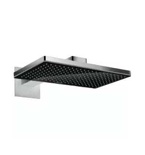 Верхний душ 460 2jet с держателем, черный/хром Rainmaker Select 24005600  HANSGROHE