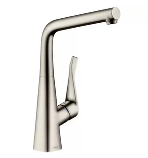 Кухонный смеситель 320, однорычажный, под сталь Metris  14822800  HANSGROHE
