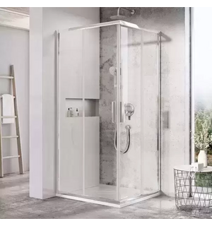 Уголок  квадратный BLIX SLIM BLSRV2-90 блестящий + транспарент X1LM70C00Z1  Ravak