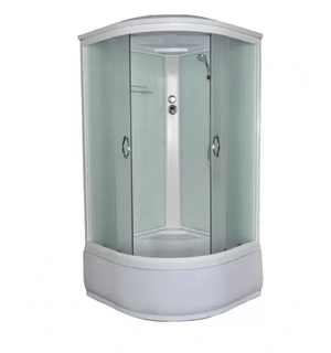 Душевая кабина CS-900 HI SK F 90*90*215 выс.матовая, стекло 4мм, поддон 43 см 30045 Loranto