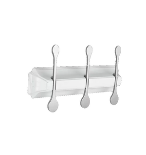 Панель с 3 плоскими крючками ELGHANSA HRM-730-White/Chrome