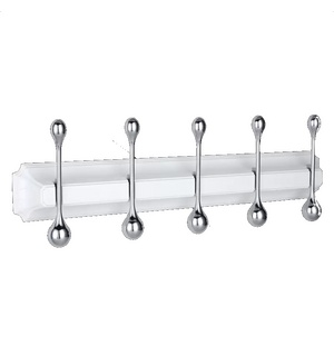 Панель с 5 круглыми крючками ELGHANSA HRM-950-White/Chrome