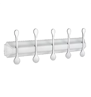 Панель с 5 плоскими крючками ELGHANSA HRM-750-White/Chrome