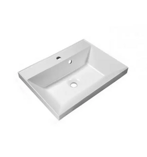 Раковина из искусственного мрамора 600х450х154 мм BB600/450-LV-MR-AST Belbagno