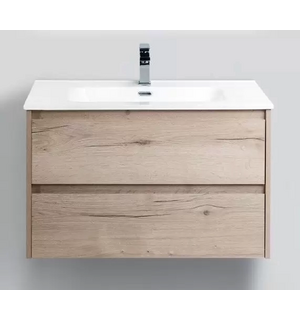 База под раковину подвесная с выкатными ящиками Rovere Galifax Bianco KRAFT-800-2C-SO-RGB Belbagno