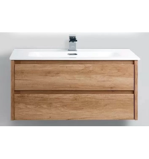 База под раковину подвесная с выкатными ящиками Rovere Nebrasca Nature KRAFT-1000-2C-SO-RNN Belbagn