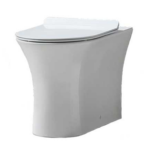 Унитаз приставной безободковый, полное примыкание, P-trap ANCONA BB1224CBR-P BelBagno