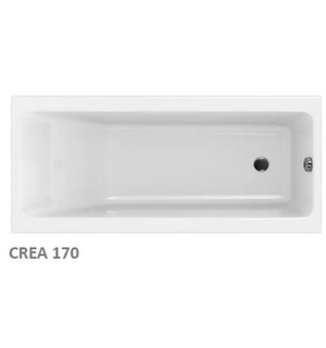 Ванна прямоуг.: CREA 170x75, белый, Сорт1 P-WP-CREA*170NL