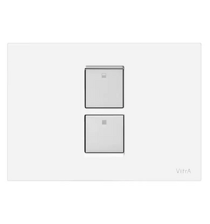 Панель смыва, цвет белый+хром 748-0101 Vitra