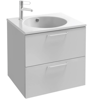 Тумба для раковины EXBA112-Z ODEON RIVE GAUCHE EB2520-R5-N18 два ящика, ручки хром /60/(белый)