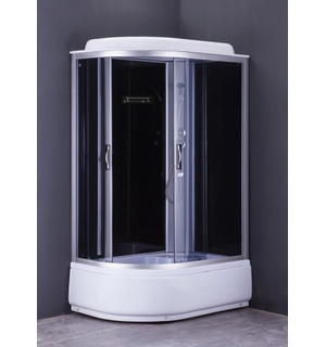Душевая кабина CS-66120R G 120*80*215 выс. поддон 40 см, черн, стекло 4 мм Loranto