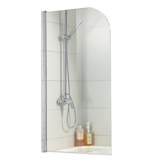 Душевая шторка MERRIT 700*1500 пр-ль серебро, стекло прозр 5 мм. Easy Clean AZARIO