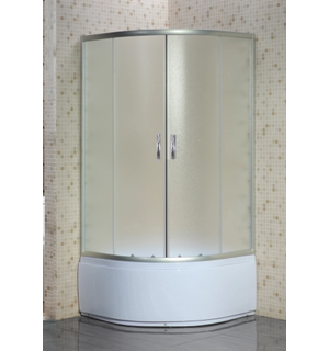 Душевое ограждение CS-8010S 80*80*195 выс.поддон 40 см, стекло 4 мм  Loranto
