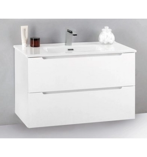 База под раковину подвесная Bianco Lucido, 800x390x500, ETNA39-800/390-2C-SO-BL-P