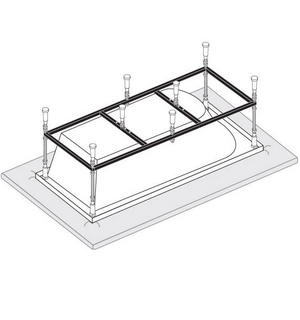 Каркас к прямоугольным ваннам 175x70, арт.VPK17570