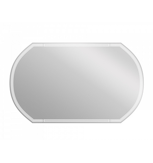 Зеркало LED 090 design 100x60 с подсветкой с антизапотеванием овальное KN-LU-LED090*100-d-Os