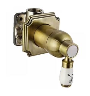 Смеситель встраиваемый однорычажный 25 мм ClassicLine Q2 24C0084-Bronze