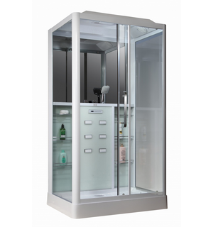 Душевая кабина CS 129 R 90*150*215 см белая (правая) открывается слева направо /00054492/