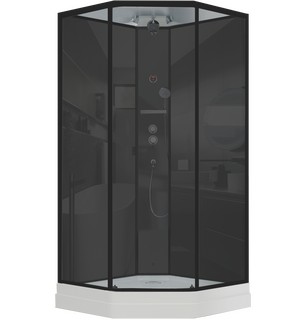 Душевая кабина Premium ILMA 701 Black (100*100*225)