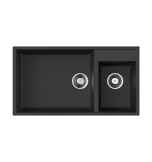 Мойка Tedori 85-2-U-BL Tetogranit/черный/4993940