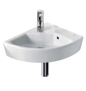 Раковина мини подвесная угловая правая 430x350x130 Roca Hall 327622000