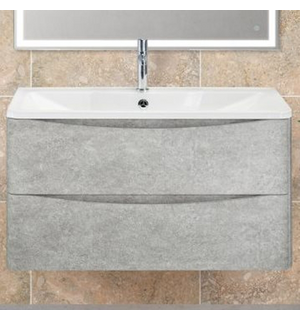 База под раковину подвесная, ACQUA Cemento Verona Grigio, 800x450x500, ACQUA-800-2C-SO-CVG
