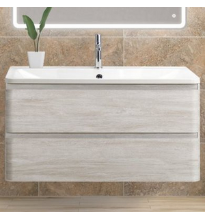 База под раковину подвес, ALBANO Rovere Vintage Bianco, 800x450x500, ALBANO-800-2C-SO-RVB