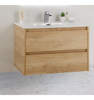 KRAFT 39 База под раковину, Rovere Nebrasca Nature, 800х390x500, KRAFT 39-800/390-2C-SO-RNN