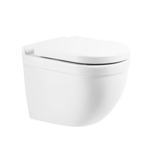 Унитаз подвесной безободковый с креплением, SENSO-R BB017CHR