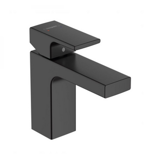 Смеситель Vernis Shape для раковины 100, слив.гарн, мат. черн., 71561670