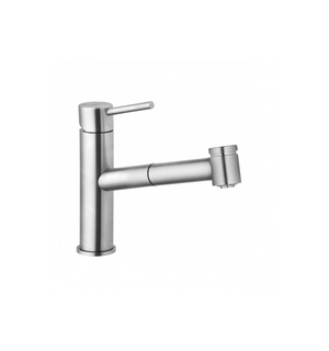 Смеситель для кухни STEEL из нержавеющей стали с выдвижным изливом 44851F860 KLUDI