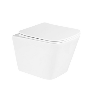 Унитаз подвесной безободковый с сиденьем DUE BB3103CHR/SC BelBagno