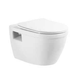Унитаз подвесной безободковый с сиденьем LOTO BB070CHR/SC BelBagno