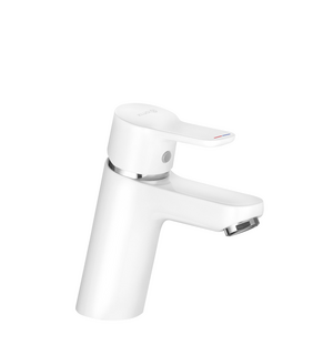 Смеситель для раковины PURE EASY однорычажный без донного клапана белый/хром 370289165 KLUDI