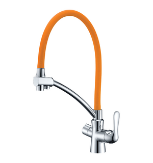 Смеситель для кухни с подключением к фильтру с питьевой водой Comfort LM3070C-Orange Lemark