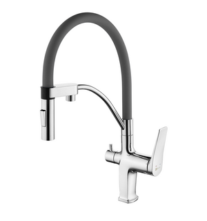Смеситель для кухни с подключением к фильтру с питьевой водой Comfort LM3074C-Gray Lemark