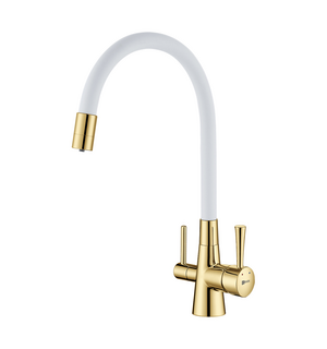 Смеситель для кухни с подключением к фильтру с питьевой водой Comfort LM3075G-White Lemark