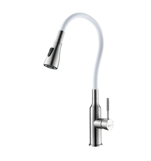 Смеситель для кухни с гибким изливом Expert LM5082S-White Lemark