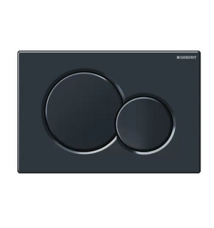 Клавиша двойного смыва SIGMA 01 черная для унитаза 115.770.DW.5