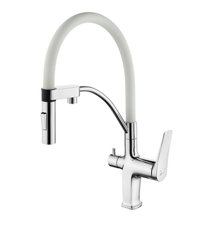 Смеситель для кухни с подключением к фильтру с питьевой водой Comfort LM3074C-White Lemark