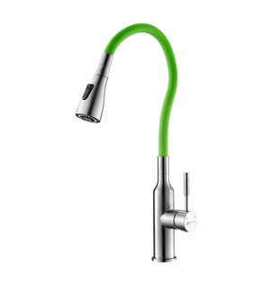 Смеситель для кухни с гибким изливом Expert LM5082S-Green Lemark