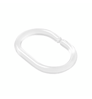 Набор колец для шторы в ванную комнату Optima Home Transparent RID012P Iddis