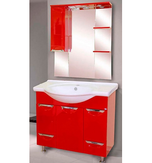 Комплект тумба с умывальником и зеркало Жасмин 85 Misty