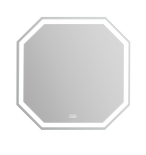 Зеркало с подсветкой, сенсорным выключателем, подогревом 80x80 SPC-OTT-800-800-LED-TCH-WARM BelBagno